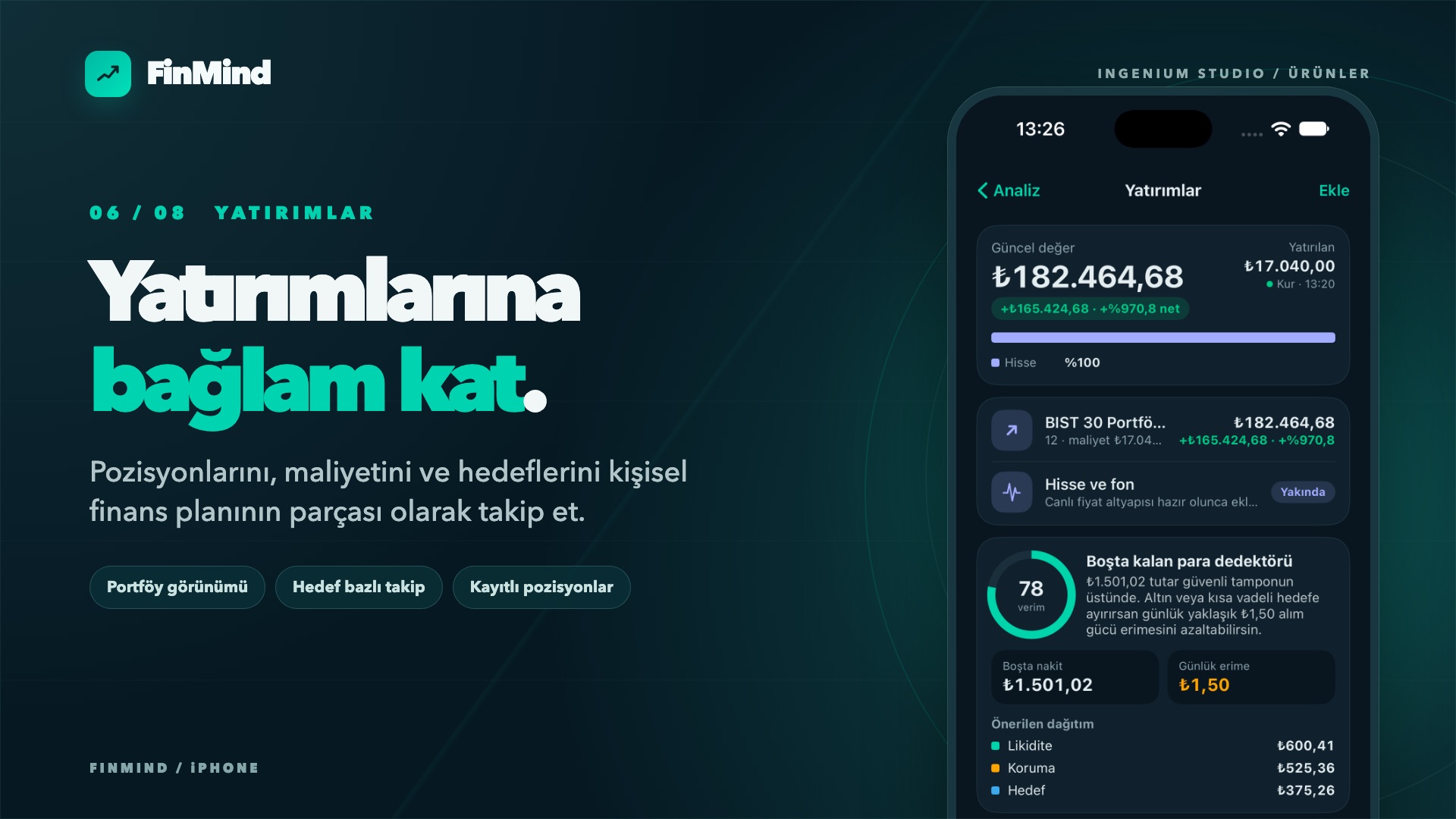 FinMind — Yatırım tanıtım görseli