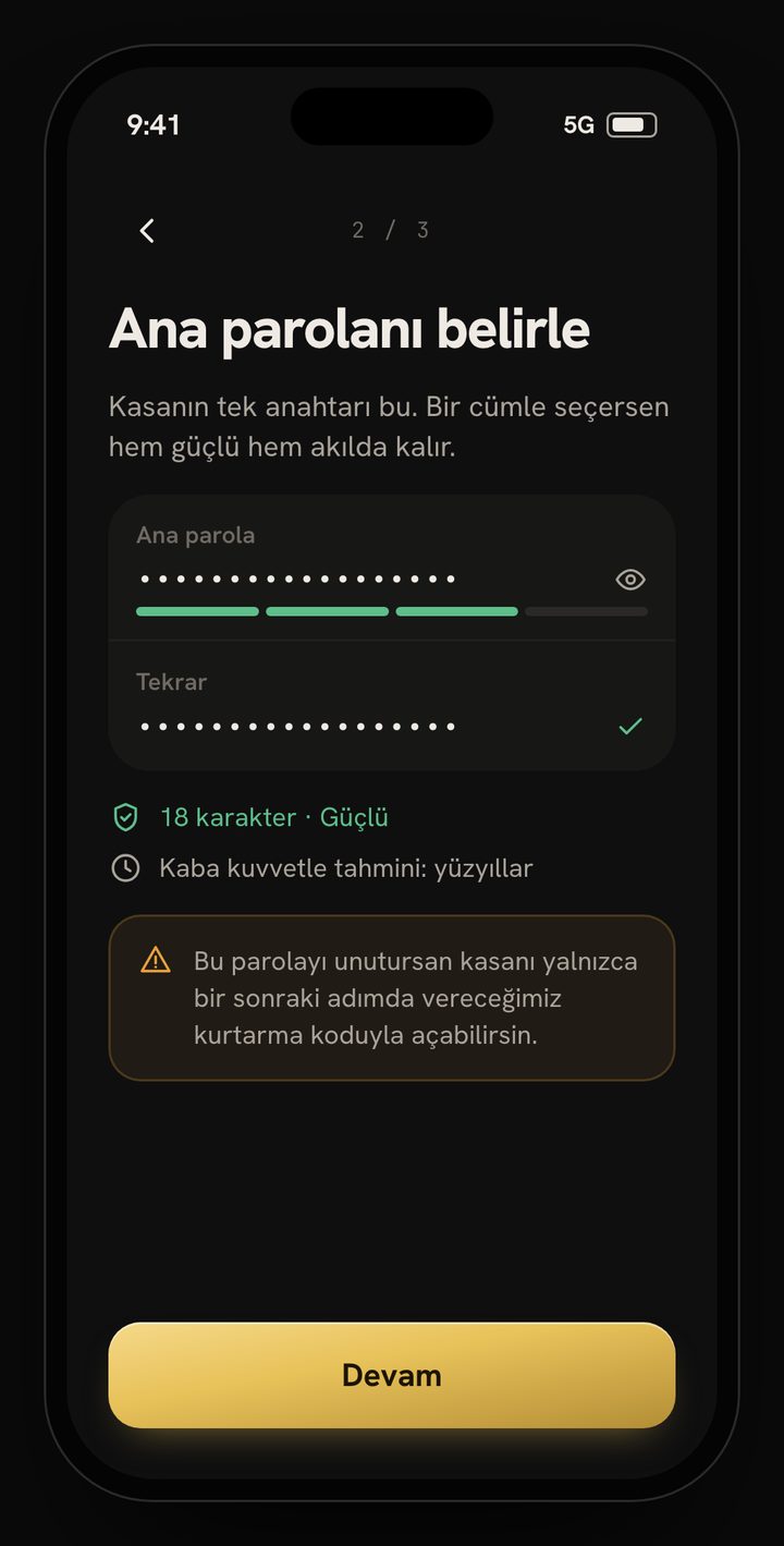 Ana parola ve kurtarma kodu — ŠU.NIR